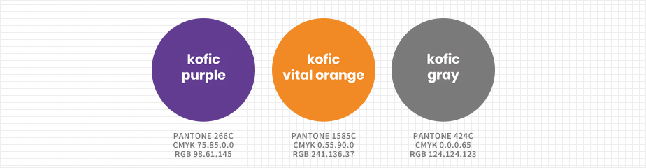 (Kofic light brown : pantone 7504C, C:50%+M:60%+Y:70%, R 138+ G 90 + B 50) + pantone 8005C